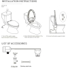 Image for Axiomdeals Toilet Bidet Attachment AT7 Fresh Water Jet Spray - 2 Retract Nozzles 3 Modes (Rear- Feminine - Self Clean)