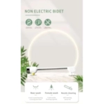 Axiomdeals Toilet Bidet Attachment AT7 Fresh Water Jet Spray - 2 Retract Nozzles 3 Modes (Rear- Feminine - Self Clean)