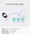Image for Axiomdeals AT3 Toilet Bidet Attachment Fresh Water Jet Spray with Dual Retract Nozzles and 2 Modes