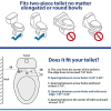 Image for Axiomdeals AT3 Toilet Bidet Attachment Fresh Water Jet Spray with Dual Retract Nozzles and 2 Modes