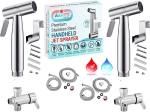 Axiomdeals HOT& COLD MIX/WARM Handheld Toilet Bidet JET SPRAYER Muslim Shower