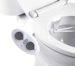 Axiomdeals AT1 Toilet Bidet Attachment: Fresh Water Jet Spray with Dual Retract Nozzles and 3 Modes
