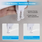 Axiomdeals AT1 Toilet Bidet Attachment: Fresh Water Jet Spray with Dual Retract Nozzles and 3 Modes