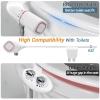 Image for BIGCOW Ultra-Slim Bidet Attachment for Toilet - Dual Nozzle (Frontal & Rear Wash) with Adjustable Cold Water Pressure and Stainless Steel Inlet - Hygienic Solution for Fresh Cleanliness