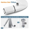 Image for BIGCOW Ultra-Slim Bidet Attachment for Toilet - Dual Nozzle (Frontal & Rear Wash) with Adjustable Cold Water Pressure and Stainless Steel Inlet - Hygienic Solution for Fresh Cleanliness