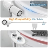 Image for BIGCOW Ultra-Slim Bidet Attachment for Toilet - Dual Nozzle (Frontal & Rear Wash) with Adjustable Cold Water Pressure and Stainless Steel Inlet - Hygienic Solution for Fresh Cleanliness