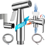Hot and Cold Bidet Sprayer for Toilet, BRITULIF Bidet Attachment for Warm Water