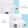Image for Bidet Toilet Seat Attachment - Self Cleaning Water Sprayer +Adjustable Pressure Nozzle, Easy Install (Classic, White/Bamboo)