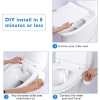 Image for Bidet Toilet Seat Attachment - Self Cleaning Water Sprayer +Adjustable Pressure Nozzle, Easy Install (Classic, White/Bamboo)