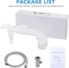 Image for Ultra-Slim Bidet Attachment for toilet - Easy Left Hand Installation, Dual Nozzle (Feminine/Posterior Wash), Adjustable Water Pressure, Non-Electric,White