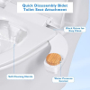Image for Bidet Toilet Seat Attachment - Self Cleaning Water Sprayer +Adjustable Pressure Nozzle, Easy Install (Classic, White/Bamboo)