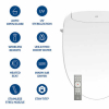 Image for Bemis Haven Elongated Plastic Bidet Toilet Seat White Never Loosens