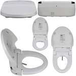 Cascade 3000 Bidet Seat (White, Round, Large Remote)