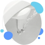 Clear Rear Bidet Attachment for Toilet