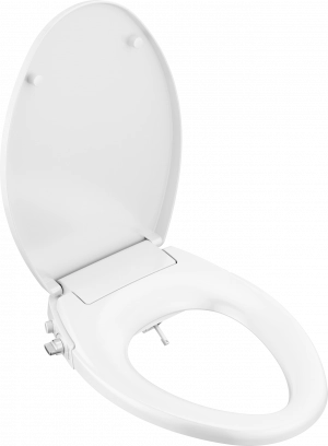 Refresh Manual Elongated Bidet Seat in White