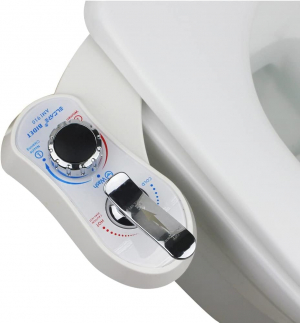 Bidet AMI910- Hot and Cold Water Bidet Attachment for Toilet - Self Cleaning Dual Nozzles(Frontal & Rear Wash) - Non-Electric Mechanical Bidet Toilet Attachment