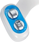 Bidet J2510B-Hot and Cold Water Self-Cleaning Feminine/Rear Wash Non-Electric Bidet Sprayer，Dual Nozzles Bidet Toilet Attachment with Adjustable Pressure Control（Blue）