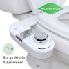 Image for HiCHEON Adjustable Bidet Attachment for Toilet - Dual Nozzles for Front & Rear Wash, Self-Cleaning, Water Pressure Control, Easy Install