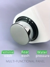 Image for 1pc Bidet Attachment For Toilet Dual Nozzle Rear And Feminine Wash Water Pressure Adjust Sprayer
