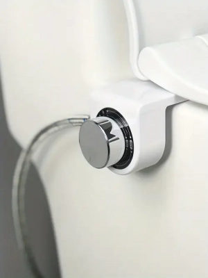 1pc Bidet Attachment For Toilet Dual Nozzle Rear And Feminine Wash Water Pressure Adjust Sprayer