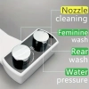 Image for HiCheon Bidet Attachment For Toilet Non-electric Dual Nozzle Cleaning Feminine And Rear Wash Water Pressure Control Sprayer