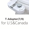 Image for HiCHEON Adjustable Bidet Attachment for Toilet - Dual Nozzles for Front & Rear Wash, Self-Cleaning, Water Pressure Control, Easy Install