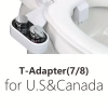 Image for HiCheon Dual Nozzle Bidet Attachment for Toilet Seat, Hot & Cold Water Sprayer, Shattaf, Warm Water Pressure Cleaning, Non-Electric