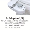 Image for HiCHEON Adjustable Bidet Attachment for Toilet - Dual Nozzles for Front & Rear Wash, Self-Cleaning, Water Pressure Control, Easy Install