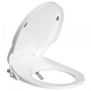 Hibbent Bidet Toilet Seat Non-Electric Bidet Toilet Attachments with Dual Nozzles - SC208 Round