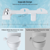 Image for Hibbent Attachable Bidet Non-Electric Bidet with Self-cleaning Dual Nozzle Cold Water - 1103