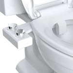 Hibbent Attachable Bidet Non-Electric Bidet with Self-cleaning Dual Nozzle Cold Water - 1103