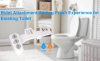 Image for Hibbent Attachable Bidet with Self Cleaning Dual Nozzle Hot and Cold Water Bidet Sprayer - 2000