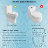 Image for Hibbent Attachable Bidet Non-Electric Bidet with Self-cleaning Dual Nozzle Cold Water - 1103