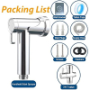 Image for Chrome Handheld Bidet Sprayer for Toilet, Magnetic Jet Spray for Toilet with 2 Modes, Wall Mount Adjustable Water Pressure Hand Bidet