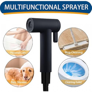Matte Black Magnetic Handheld Bidet Sprayer for Toilet