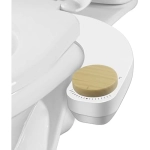 Left Hand Bidet, Non-Electric Bidet Attachment for Toilet Seat, Adjustable Water Pressure, Rear and Feminine Wash