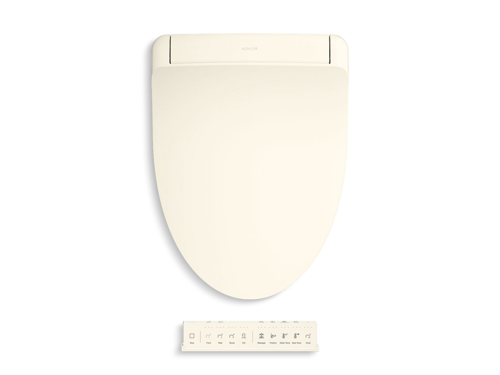 PureWash E930 Elongated bidet toilet seat with remote control