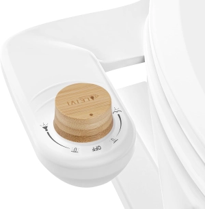 LEIVI Bidet Attachment for Toilet, Ultra-Slim Bidets for Existing Toilets with Dual Nozzle, Hygienic Toilet Bidet, Fresh Cold Water Sprayer, Adjustable Water Pressure