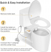 Image for LEIVI Bidet Attachment for Toilet, Ultra-Slim Bidets for Existing Toilets with Dual Nozzle, Hygienic Toilet Bidet, Fresh Cold Water Sprayer, Adjustable Water Pressure