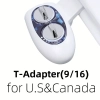 Image for Easy-Install Non-Electric Bidet Attachment for Toilet - Dual Nozzle, Adjustable Pressure Control, Self-Cleaning Water Sprayer for Front & Rear Wash