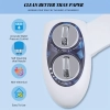 Image for Easy-Install Non-Electric Bidet Attachment for Toilet - Dual Nozzle, Adjustable Pressure Control, Self-Cleaning Water Sprayer for Front & Rear Wash