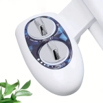 Easy-Install Non-Electric Bidet Attachment for Toilet - Dual Nozzle, Adjustable Pressure Control, Self-Cleaning Water Sprayer for Front & Rear Wash