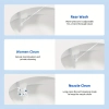 Image for Easy-Install Non-Electric Bidet Attachment for Toilet - Dual Nozzle, Adjustable Pressure Control, Self-Cleaning Water Sprayer for Front & Rear Wash