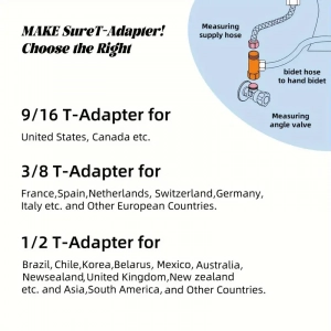 Easy-Install Non-Electric Bidet Attachment for Toilet - Dual Nozzle, Adjustable Pressure Control, Self-Cleaning Water Sprayer for Front & Rear Wash