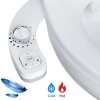 Image for 1pc Non-Electric Mechanical Toilet Seat Bidet - Self Cleaning Dual Nozzle, Hot & Cold Water Spray - For Rear & Female Washing - Suitable for Bathroom Hygiene - Ideal Gift for Family & Friends