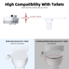 Image for 1pc Non-Electric Mechanical Toilet Seat Bidet - Self Cleaning Dual Nozzle, Hot & Cold Water Spray - For Rear & Female Washing - Suitable for Bathroom Hygiene - Ideal Gift for Family & Friends
