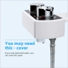 Image for Contemporary Mechanical Bidet Toilet Seat with Self-Cleaning Dual Nozzle, Water-Pressure-Control, Hot and Cold Water Spray, US G7/8 Nozzle, Non-Electric Sanitizing Wash Attachment for Rear