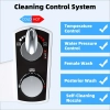 Image for Contemporary Mechanical Bidet Toilet Seat with Self-Cleaning Dual Nozzle, Water-Pressure-Control, Hot and Cold Water Spray, US G7/8 Nozzle, Non-Electric Sanitizing Wash Attachment for Rear