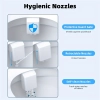 Image for Contemporary Mechanical Bidet Toilet Seat with Self-Cleaning Dual Nozzle, Water-Pressure-Control, Hot and Cold Water Spray, US G7/8 Nozzle, Non-Electric Sanitizing Wash Attachment for Rear