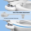 Image for Easy-Install Non-Electric Bidet Attachment for Toilet - Dual Nozzle, Adjustable Pressure Control, Self-Cleaning Water Sprayer for Front & Rear Wash